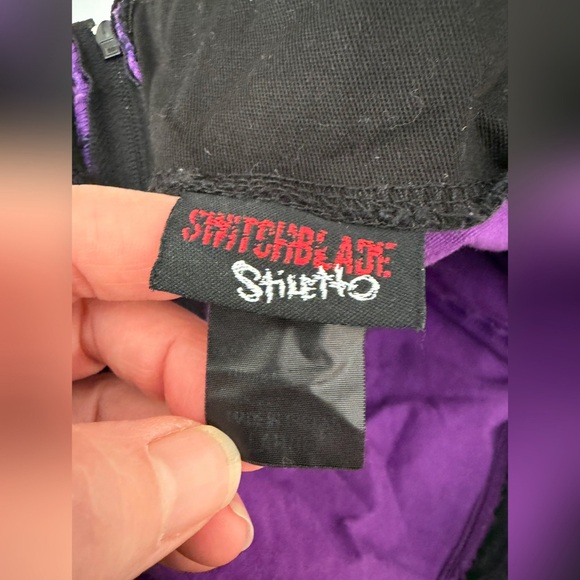 Switchblade Stiletto Pentagram Purple Wiggle Dress - - Picture 8 of 12